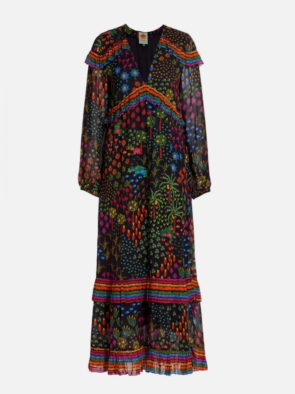 Farm Rio Fruit Garden Maxi Dress - Picture 12 of 12